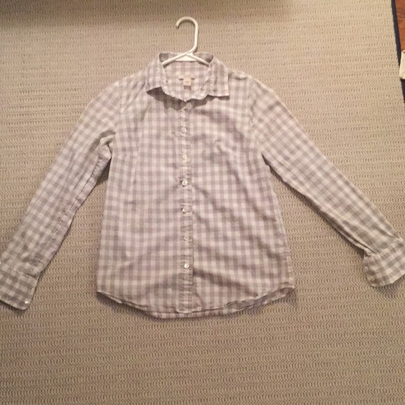 Grey and white gingham button down - Picture 1 of 4